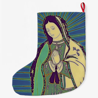 our lady of guadalupe large christmas stocking