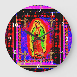 Our Lady Of Guadalupe Large Clock