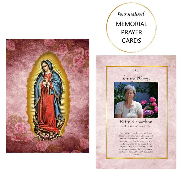 Our Lady of Guadalupe Memorial Prayer Card (Creator Uploaded)