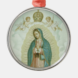 Our Lady Of Guadalupe Metal Tree Decoration