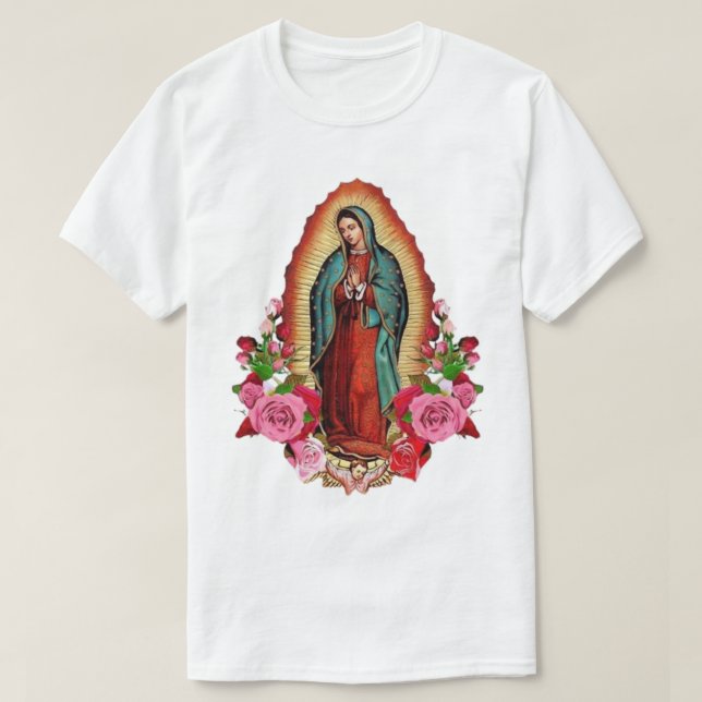 Our Lady of Guadalupe Mexican Virgin Mary Mexico T-Shirt (Design Front)