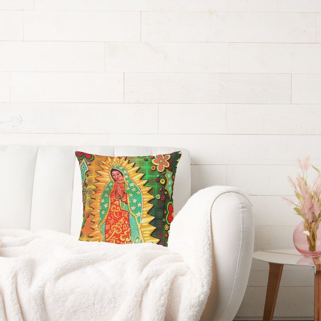 Our Lady of Guadalupe Mexico Cushion (Creator Uploaded)