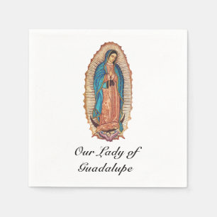 Our Lady of Guadalupe Miraculous Tilma Fine Art Napkin