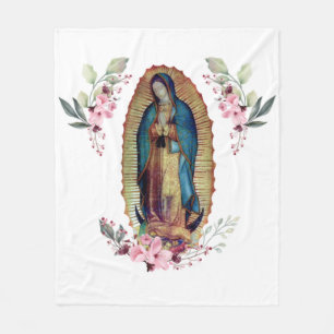 Our Lady of Guadalupe, Nuestra Señora de Guadalup Fleece Blanket