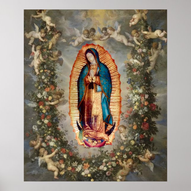 Our Lady of Guadalupe, Nuestra Señora de Guadalupe Poster (Front)