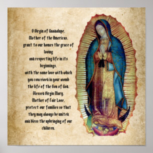 Our Lady of Guadalupe, Nuestra Señora de Guadalupe Poster