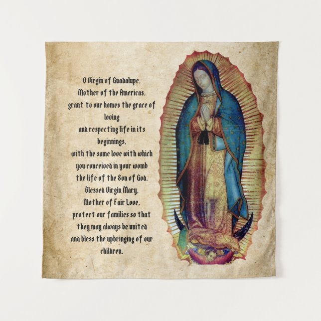 Our Lady of Guadalupe, Nuestra Señora de Guadalupe Tapestry (Front)