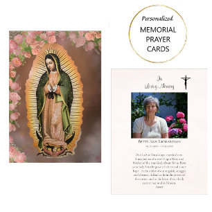 Our Lady of Guadalupe Photo Memorial Prayer Card