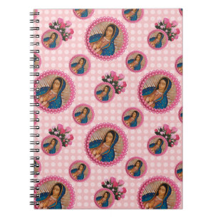Our Lady of Guadalupe Pink Roses  Notebook