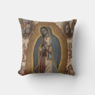 OUR LADY OF GUADALUPE PRAY FOR US CUSHION
