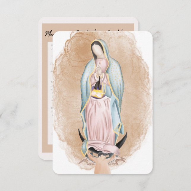 Our Lady of Guadalupe Prayer Card  (Front/Back)