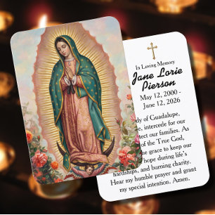 Our Lady of Guadalupe Prayer Card
