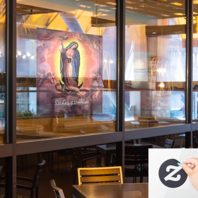 Our Lady of Guadalupe Rev12 (Restaurant Window)