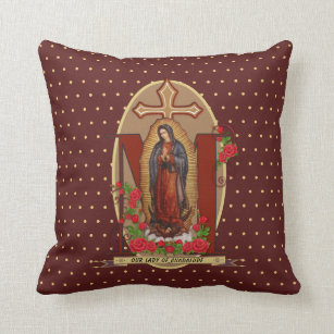 Our Lady of Guadalupe Santa Maria Spanish Virgin Cushion