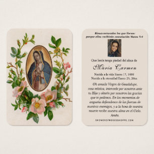 Our Lady of Guadalupe Spanish Funeral Holy Prayer