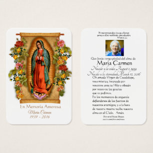 Our Lady of Guadalupe Spanish Funeral Holy Prayer