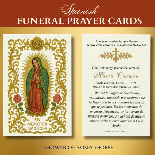 Our Lady of Guadalupe Spanish Funeral Prayer