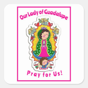 Our Lady of Guadalupe Square Sticker