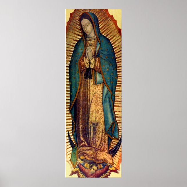 Our Lady of Guadalupe Tilma Image 12x36 Virgen Poster (Front)