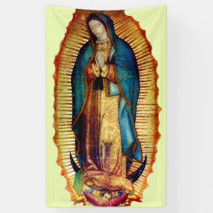 Our Lady of Guadalupe Tilma Virgin Mary Banner