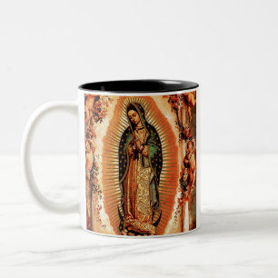Our Lady of Guadalupe Two-Tone Coffee Mug