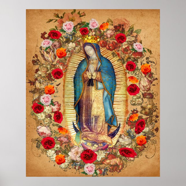 Our Lady of Guadalupe Virgin Mary Catholic Mexico  Poster (Front)