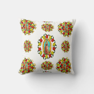 Our Lady of Guadalupe Virgin Mary Catholic Saint Cushion