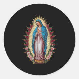 Our Lady Of Guadalupe Virgin Mary Classic Round Sticker