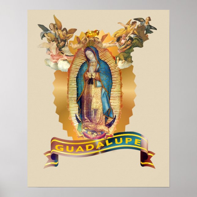 Our Lady of Guadalupe Virgin Mary Mexico Catholic Poster (Front)