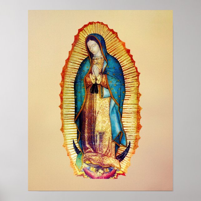 Our Lady of Guadalupe Virgin Mary Poster (Front)
