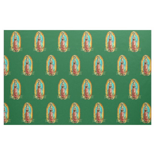Our Lady of Guadalupe Virgin Mary Zarape Catholic Fabric (Fat Quarter)