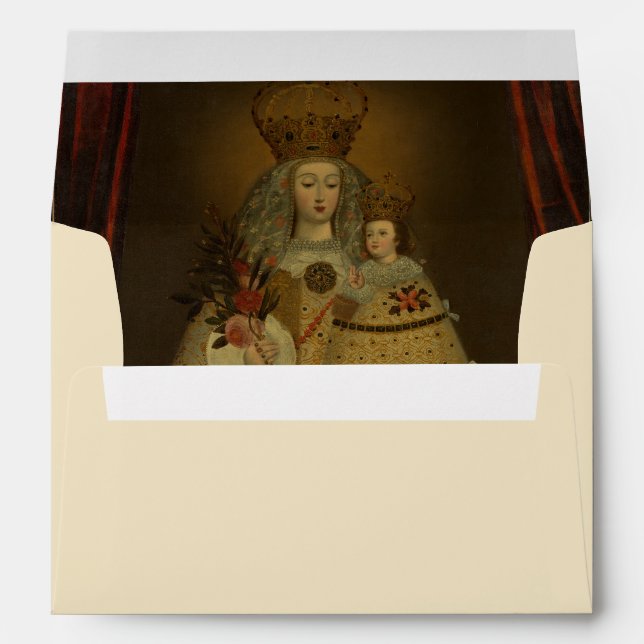 Our Lady of Guapulo Religious Christmas Address En Envelope (Back (Bottom))