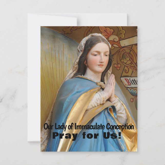 Our Lady of  Immaculate Conception  Card (Front)