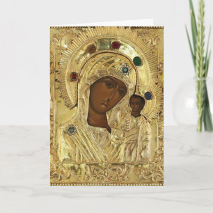Our Lady of Kazan Mother's Day Greeting Card