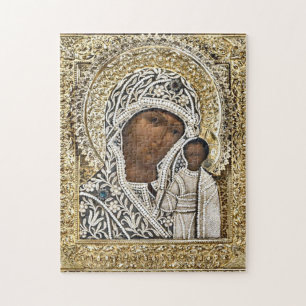 Our Lady of Kazan Orthodox Christian Icon          Jigsaw Puzzle