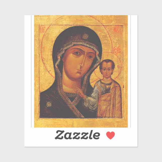 Our Lady of Kazan Orthodox Icon (Sheet)