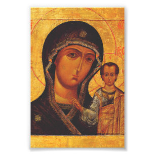 Our Lady of Kazan Orthodox Icon Photo Print