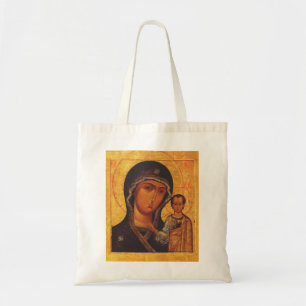 Our Lady of Kazan Orthodox Icon Tote Bag