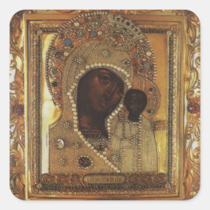 Our Lady of Kazan  Square Sticker