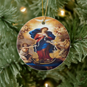 Our Lady of Knots by Litany Lane Ceramic Ornament