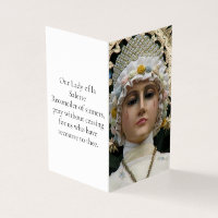 OUR LADY OF LA SALETTE Prayer Card