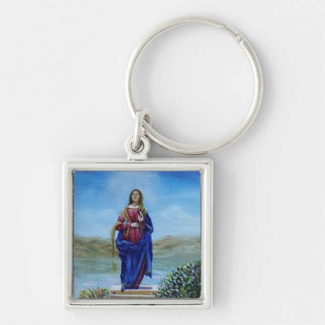 OUR LADY OF LIGHT Madonna of Immaculate Conception Key Ring (Front)