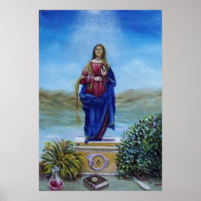 OUR LADY OF LIGHT Madonna of Immaculate Conception Poster (Front)