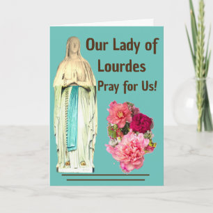 Our Lady of Lourdes Card