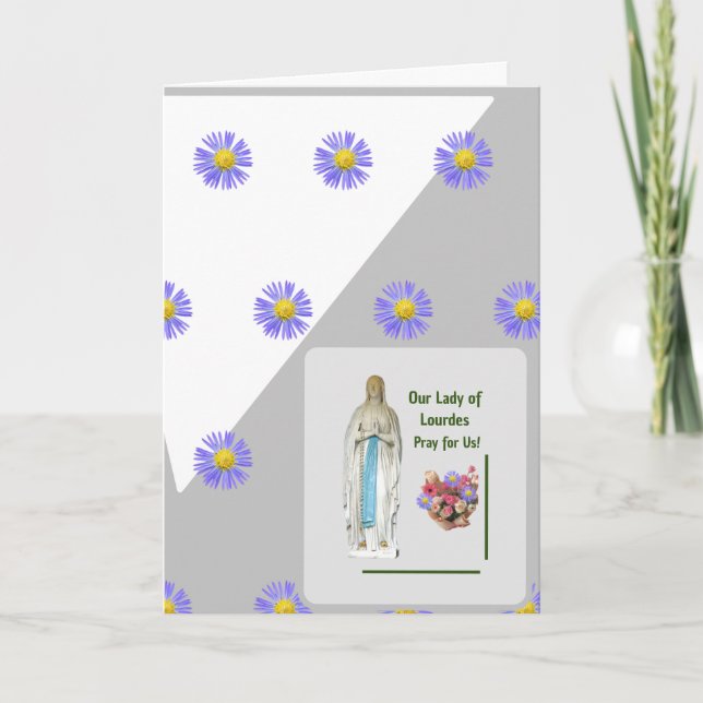 Our Lady of Lourdes Card (Front)