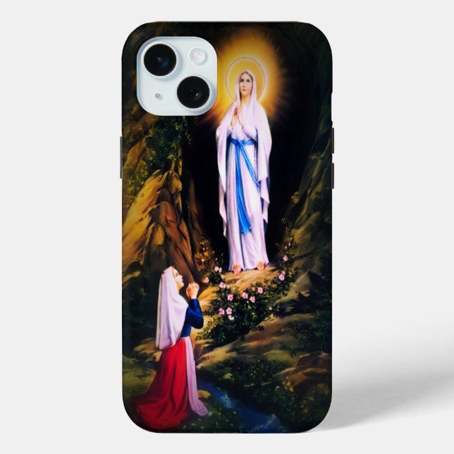 Our Lady of Lourdes Case-Mate iPhone Case (Back)