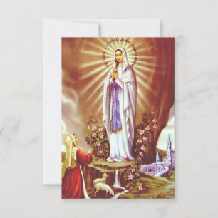 Our Lady of Lourdes Grotto of Grace Holy Card