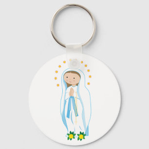 Our Lady of Lourdes Key Ring