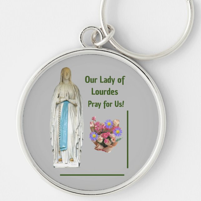 Our Lady of Lourdes Key Ring (Front)
