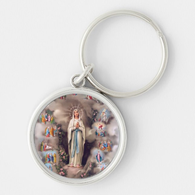 Our Lady of Lourdes Key Ring (Front)